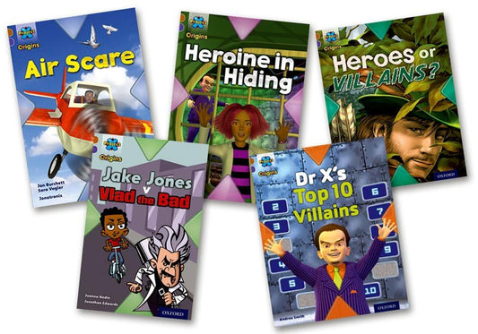 Project X - Origins: Level 11 Heroes and Villains Mixed Pack of 5 + Guided Reading Notes