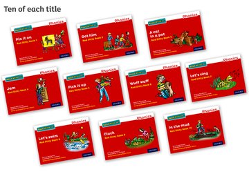 Read Write Inc - Phonics Red Ditty Books - Colour Pack of 100