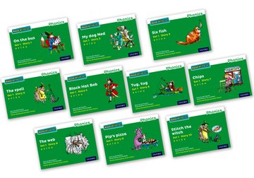 Read Write Inc - Phonics Set 1 Green Story Books - Colour Pack of 10