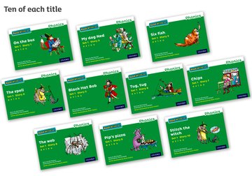 Read Write Inc - Phonics Set 1 Green Story Books - Colour Pack of 100