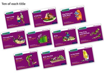 Read Write Inc - Phonics Set 2 Purple Story Books - Colour Pack of 100