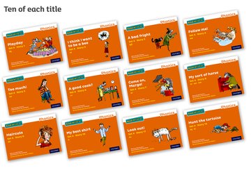 Read Write Inc - Phonics Set 4 Orange Story Books - Colour Pack of 120