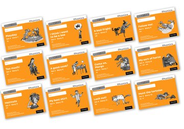 Read Write Inc - Phonics Set 4 Orange Story Books - Black and White Pack of 12