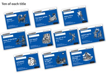 Read Write Inc - Phonics Set 6 Blue Story Books - Black and White Pack of 100