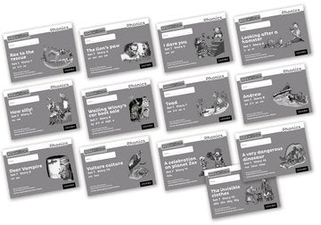 Read Write Inc - Phonics Set 7 Grey Story Books - Black and White Pack of 13