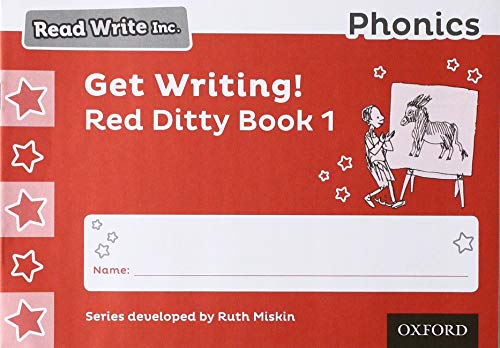 Read Write Inc - Phonics Get Writing! Red Ditty Book 1 Pack of 10