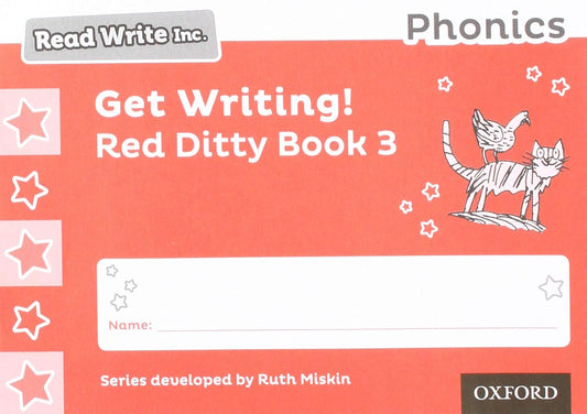 Read Write Inc - Phonics Get Writing! Red Ditty Book 3 Pack of 10