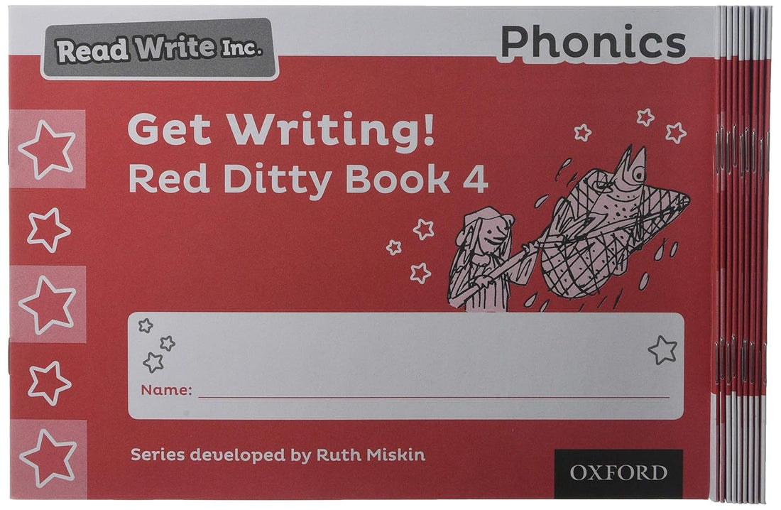 Buy Read Write Inc - Phonics Get Writing! Red Ditty Book 4 Pack of 10 ...