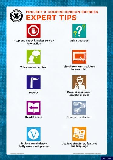 Project X - Comprehension Express Expert Tip Poster