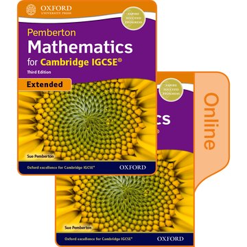 Pemberton Mathematics for Cambridge IGCSE Extended: Print & Online Student Book Pack (Third Edition)