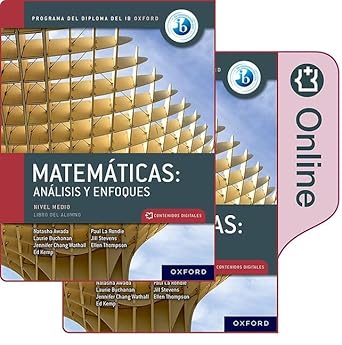 DP Matemáticas: análisis y enfoques, nivel medio, paquete de libro impreso y digital.