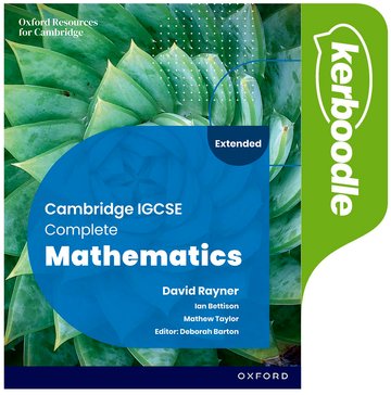 NEW Cambridge IGCSE Complete Mathematics Extended: Kerboodle (Sixth Edition)