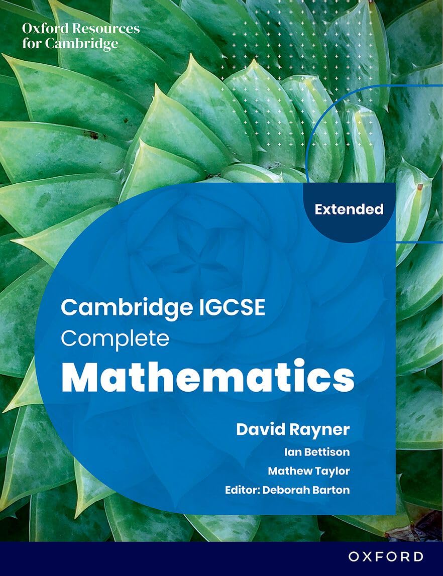 NEW Cambridge IGCSE Complete Mathematics Extended: Student Book (Sixth Edition)
