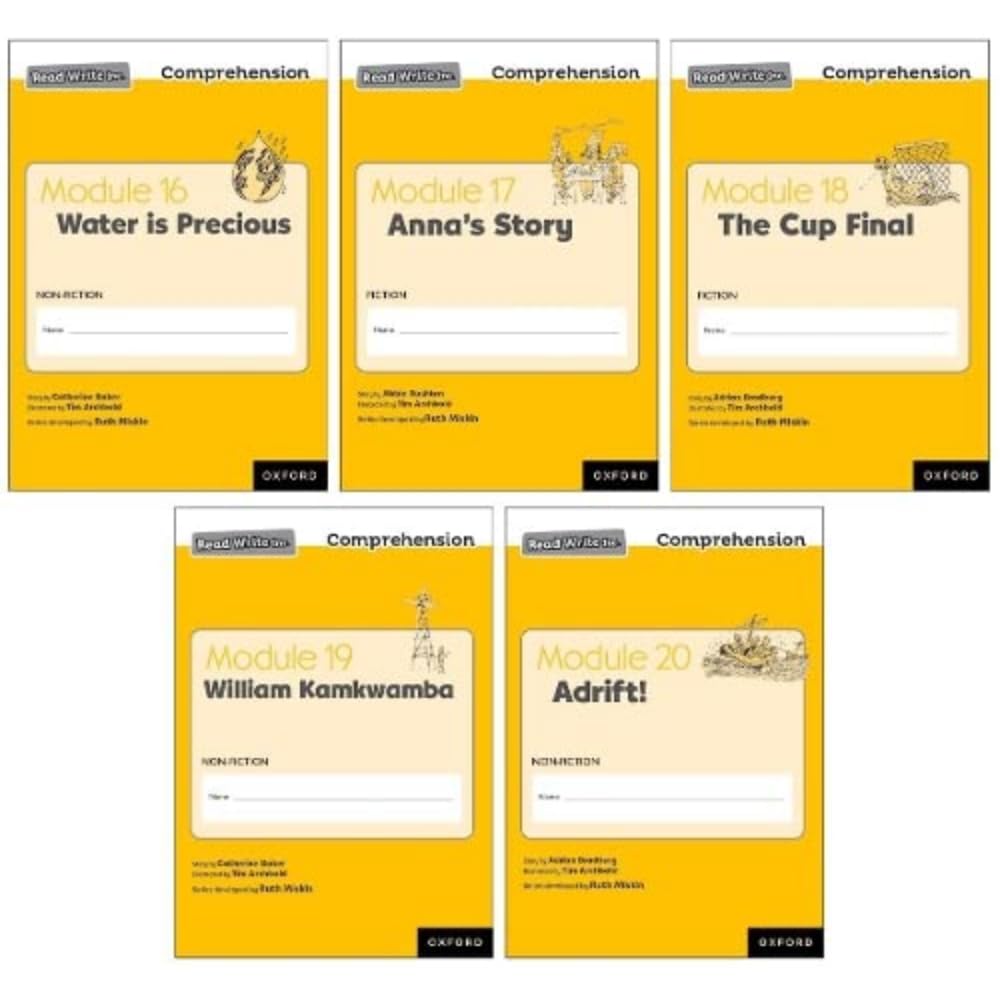 Read Write Inc. Comprehension: Modules 16-20 Mixed Pack of 5 (1 of each title)