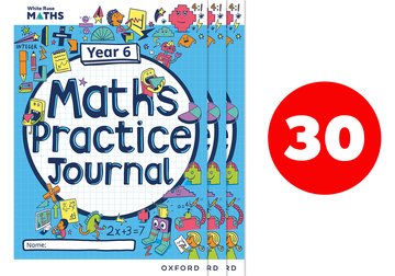 New White Rose Maths Practice Journals Year 6 Workbooks: Pack of 30
