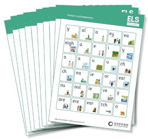 New ELS Essential Spelling: Year 2: Phase 5 Alternative Sounds Mat Pack of 10