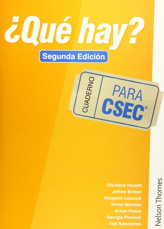 ?Que Hay? Cuaderno para CSEC - 2nd edition