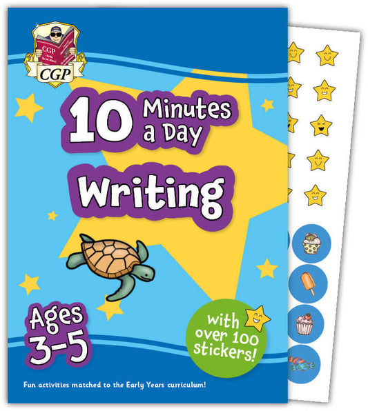 CGP 10 Minutes a Day Writing for Ages 3-5 (with reward stickers)