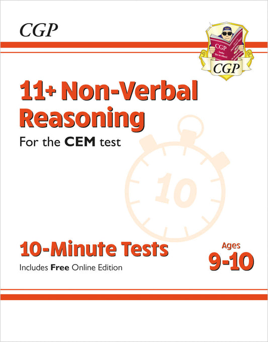 CGP 11+ CEM 10-Minute Tests: Non-Verbal Reasoning - Ages 9-10 (with Online Edition)