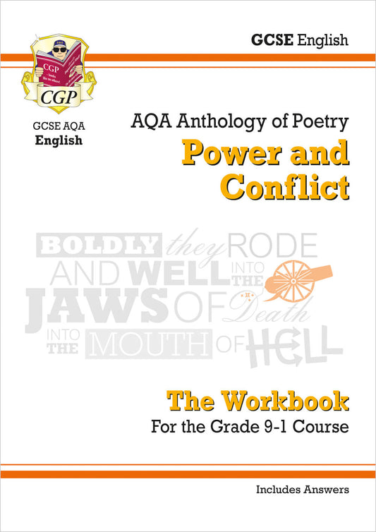 CGP GCSE English Literature AQA Poetry Workbook: Power & Conflict Anthology (includes Answers)