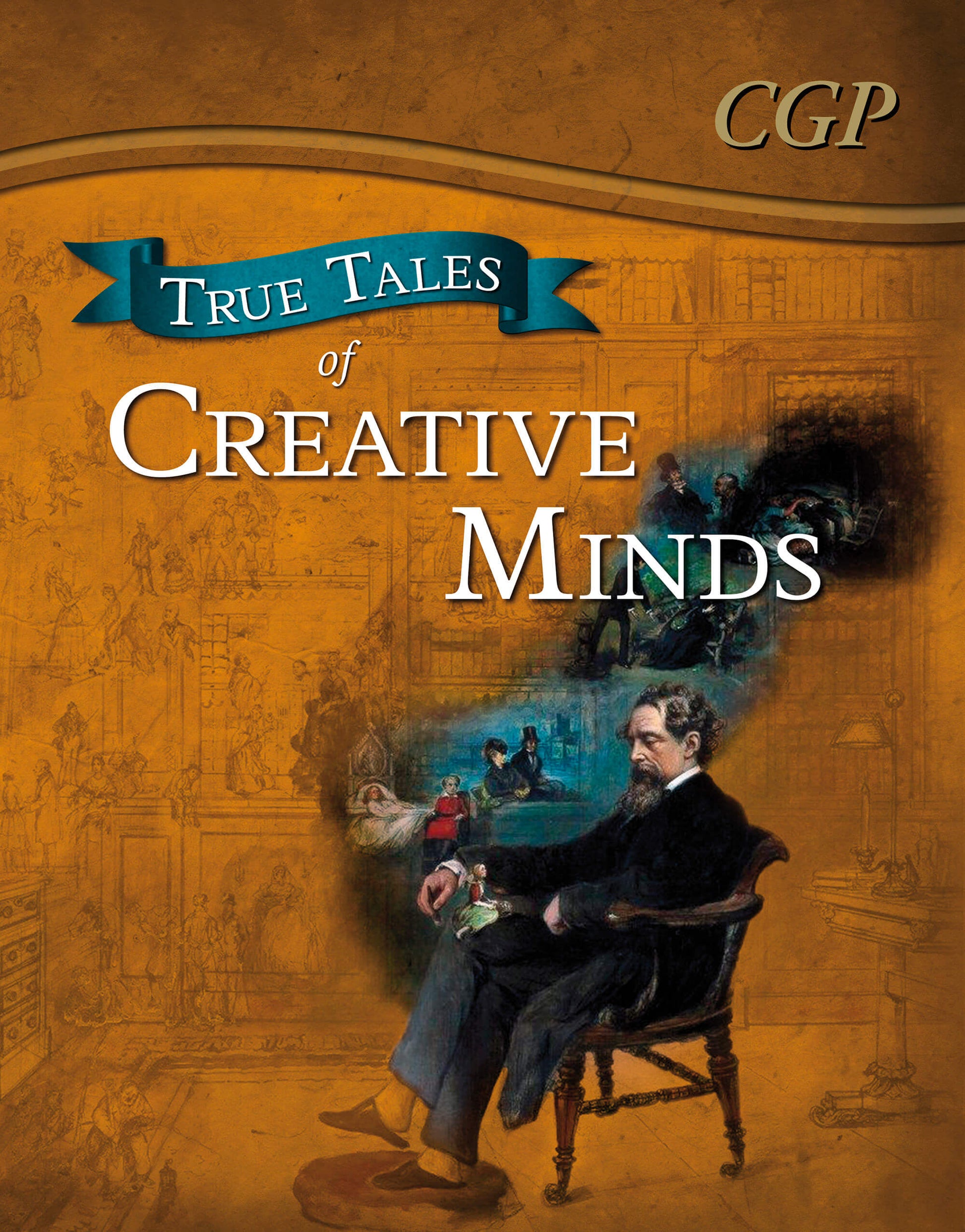 CGP, True Tales of Creative Minds — Reading Book: Da Vinci, Mozart, Dickens & Zephaniah