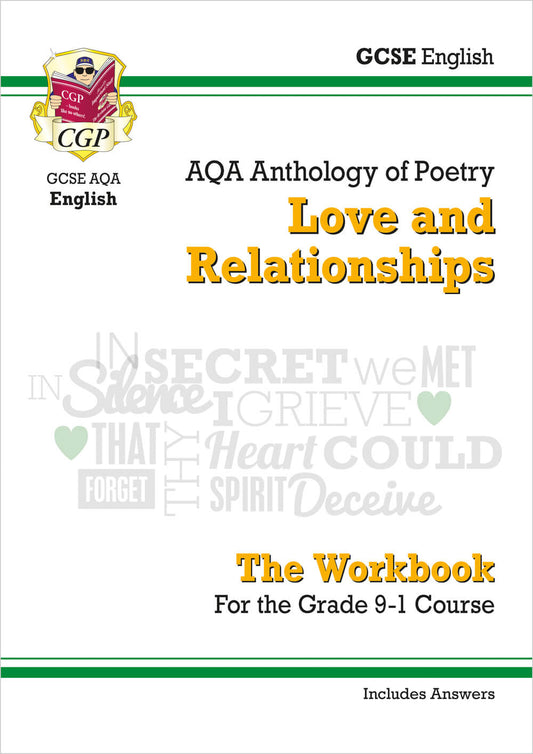 CGP GCSE English Literature AQA Poetry Workbook: Love & Relationships Anthology (includes Answers)