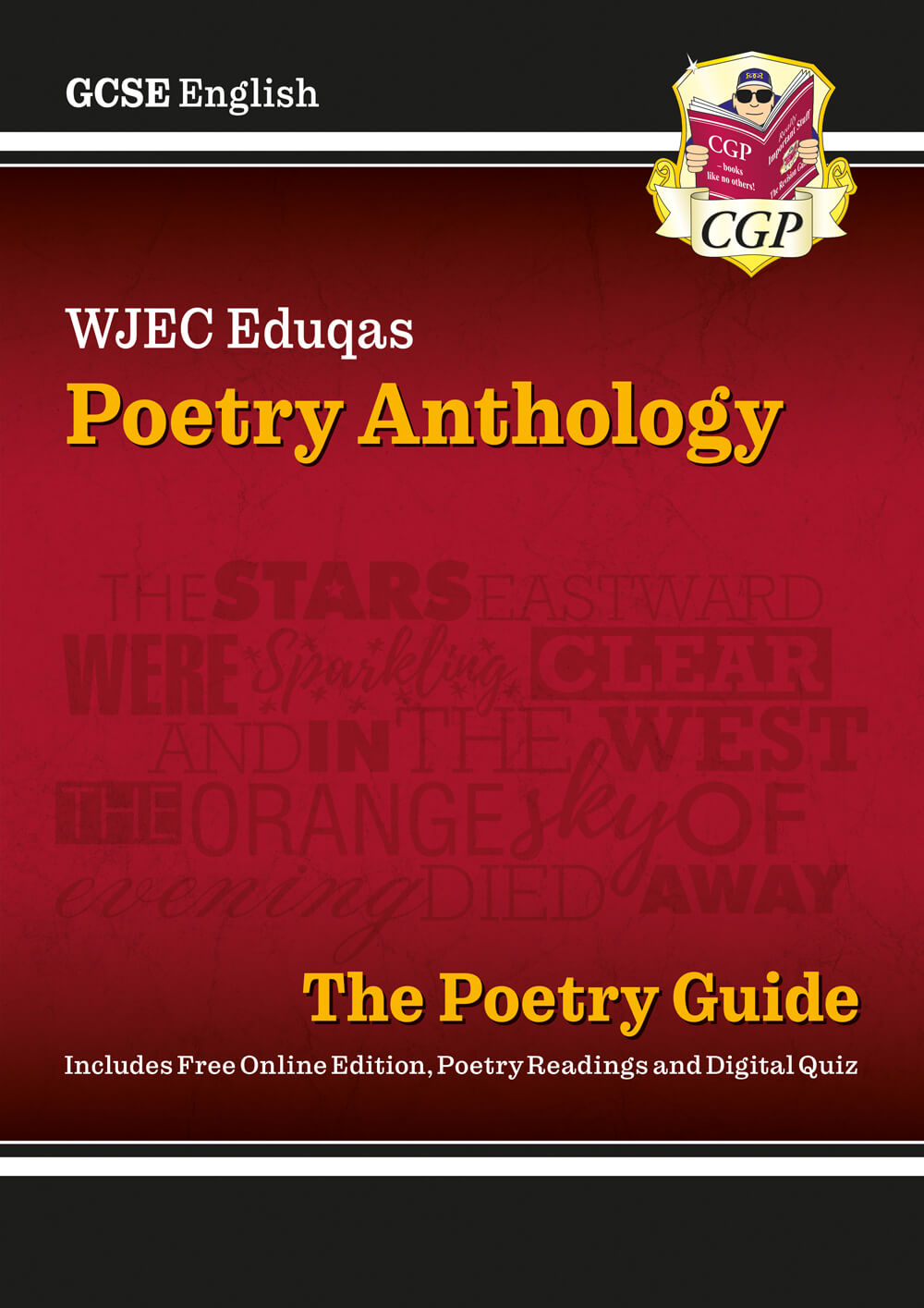 CGP GCSE English WJEC Eduqas Anthology Poetry Guide includes Online Edition, Audio and Quizzes