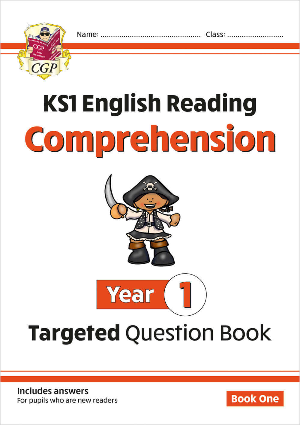 CGP, KS1 English Year 1 Reading Comprehension Targeted Question Book - Book 1 (with Answers)