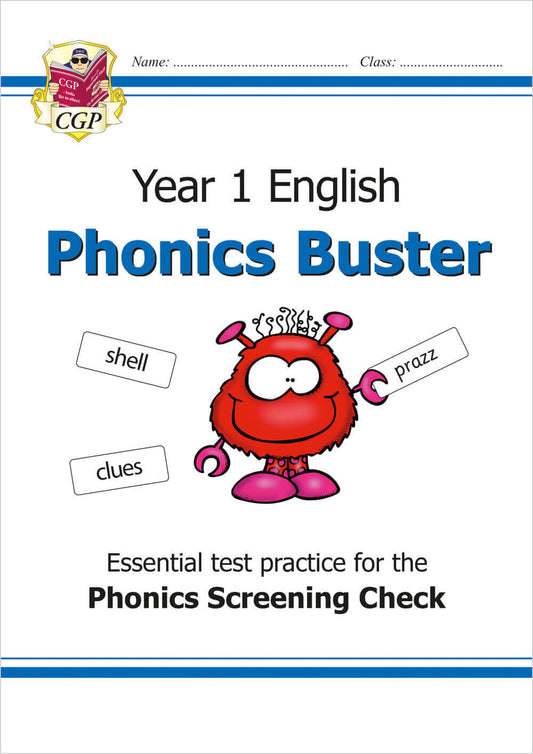 CGP, KS1 English Phonics Buster - for the Phonics Screening Check in Year 1
