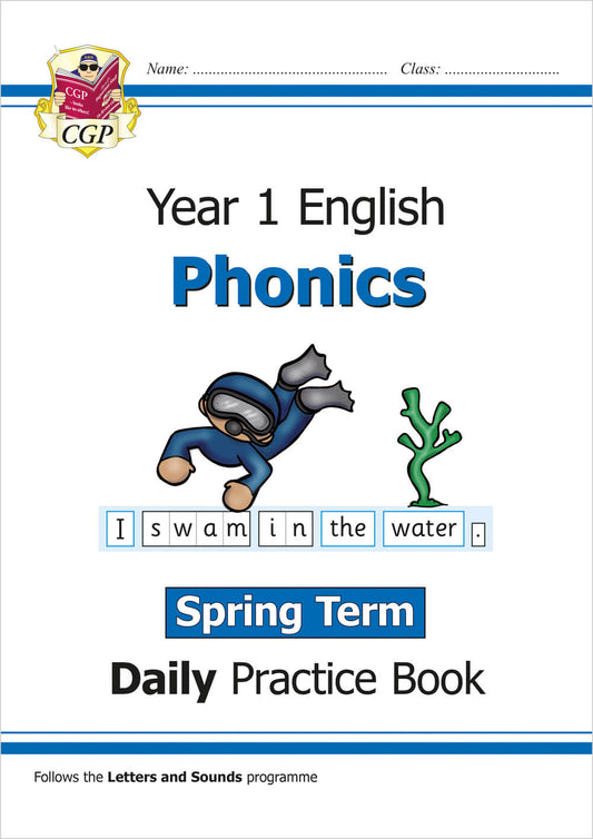 CGP, KS1 Phonics Year 1 Daily Practice Book: Spring Term