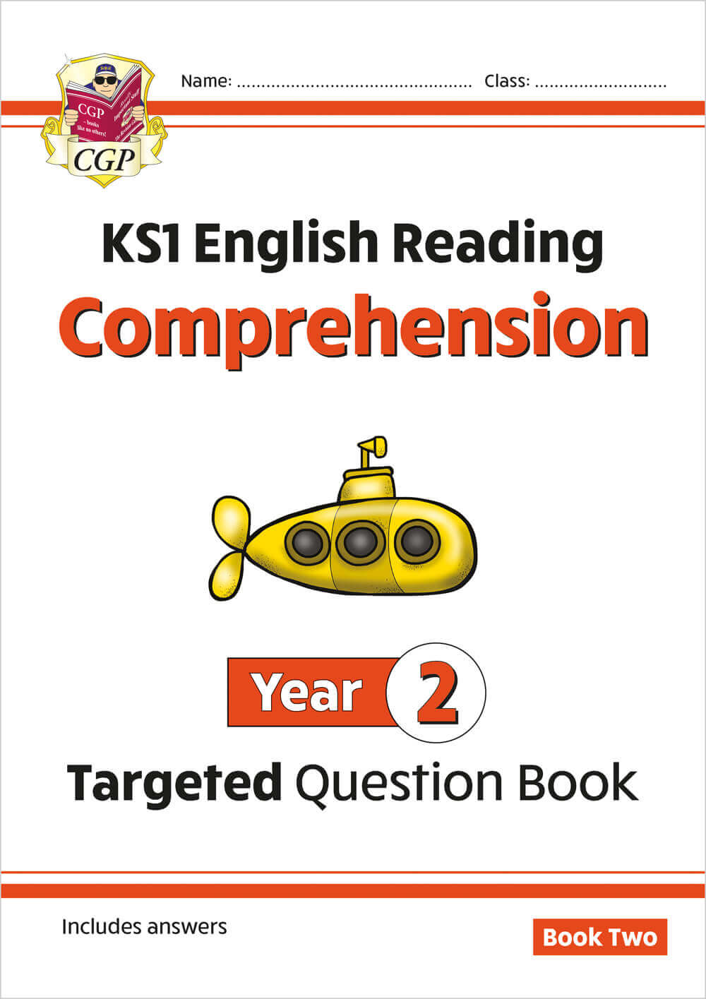 CGP, KS1 English Year 2 Reading Comprehension Targeted Question Book - Book 2 (with Answers)