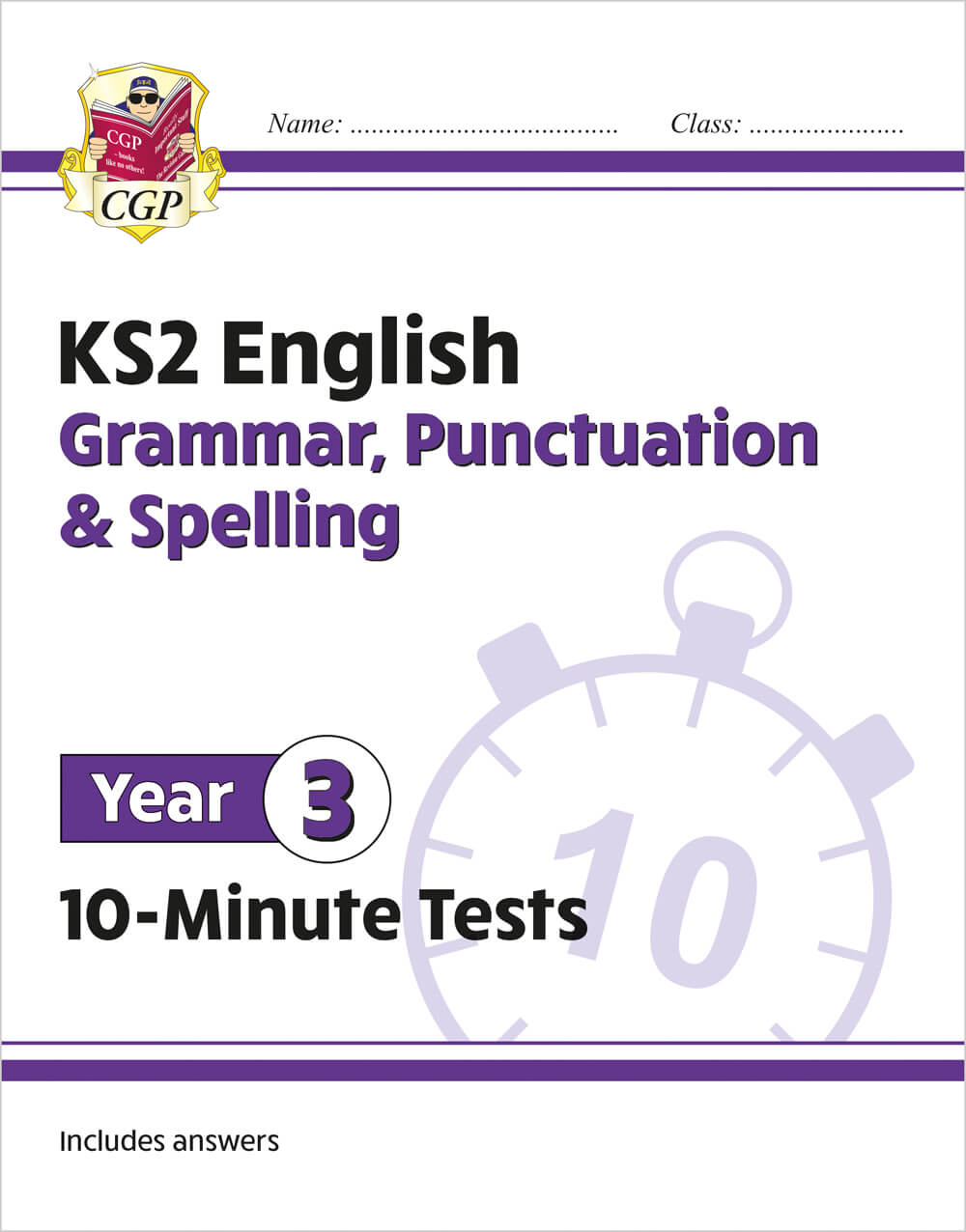 CGP, KS2 Year 3 English 10-Minute Tests: Grammar, Punctuation & Spelling