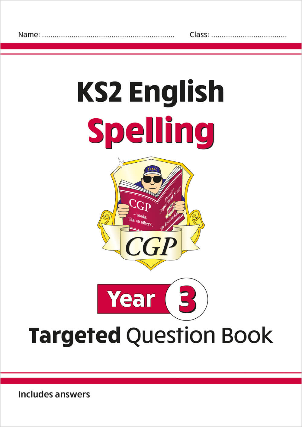 CGP, KS2 English Year 3 Spelling Targeted Question Book (with Answers)