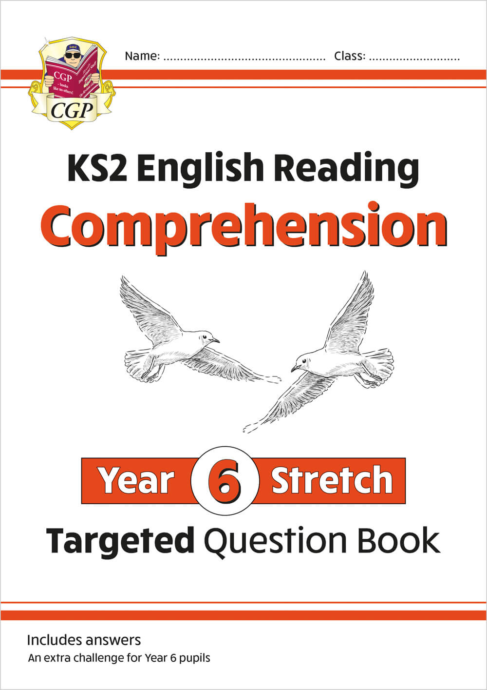 CGP, KS2 English Year 6 Stretch Reading Comprehension Targeted Question Book (+ Ans)