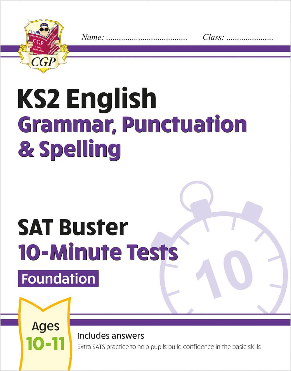 CGP, KS2 English SAT Buster 10-Minute Tests: Grammar, Punctuation & Spelling - Foundation (for 2025)