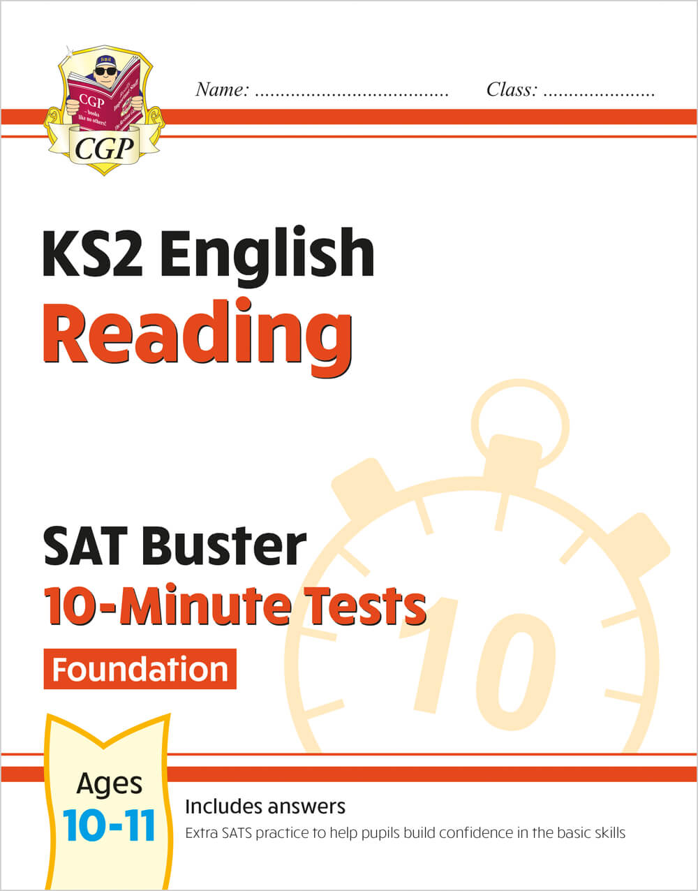 CGP, KS2 English SAT Buster 10-Minute Tests: Reading - Foundation (for the 2025 tests)