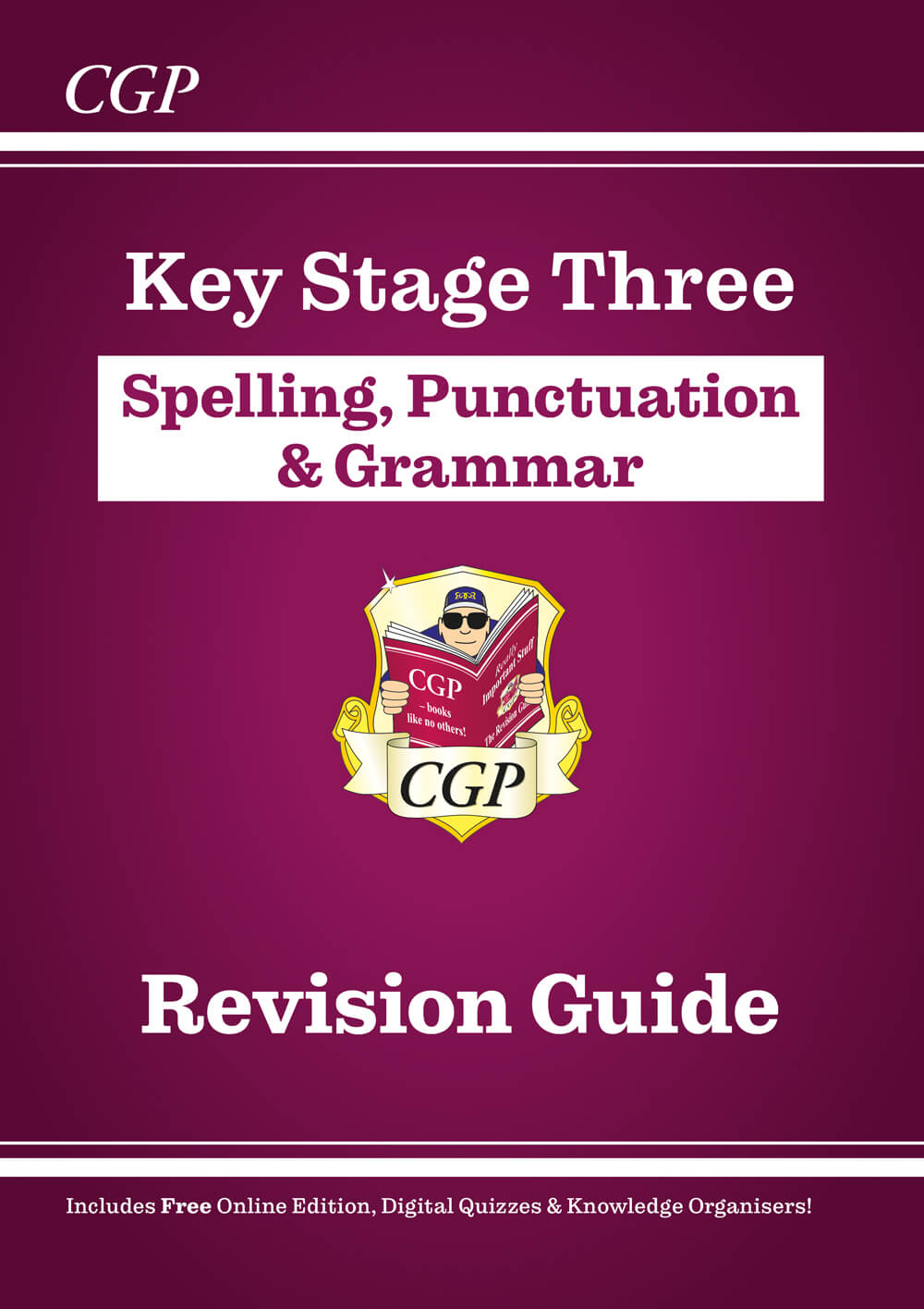 CGP KS3 Spelling, Punctuation & Grammar Revision Guide (with Online Edition & Quizzes)