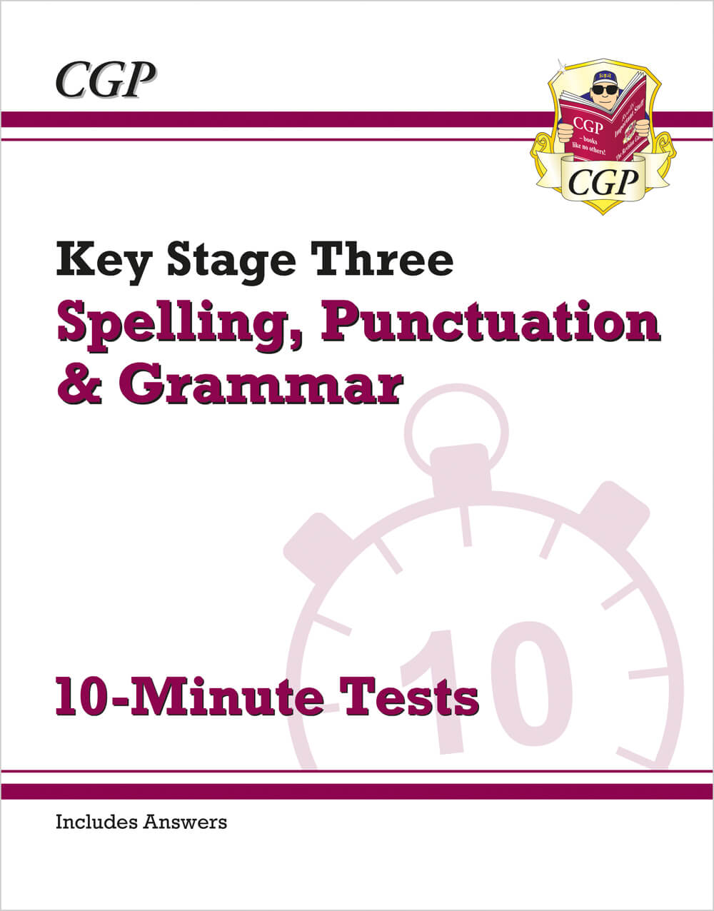 CGP KS3 Spelling, Punctuation and Grammar 10-Minute Tests (includes answers)