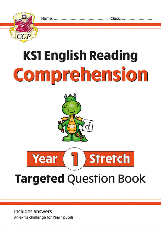 CGP, KS1 English Year 1 Stretch Reading Comprehension Targeted Question Book (with Answers)