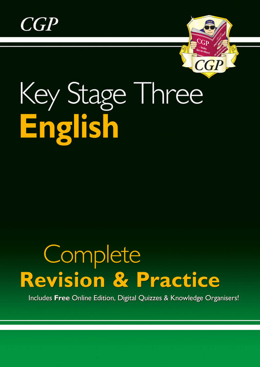 CGP KS3 English Complete Revision & Practice (with Online Edition, Quizzes and Knowledge Organisers)