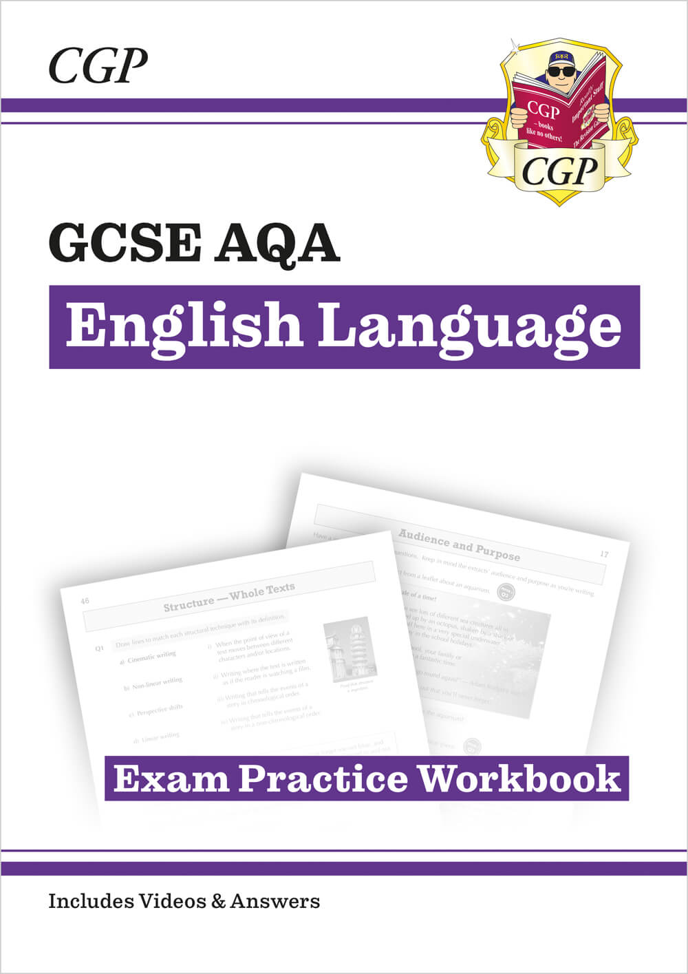 CGP GCSE English Language AQA Exam Practice Workbook - includes Answers and Videos