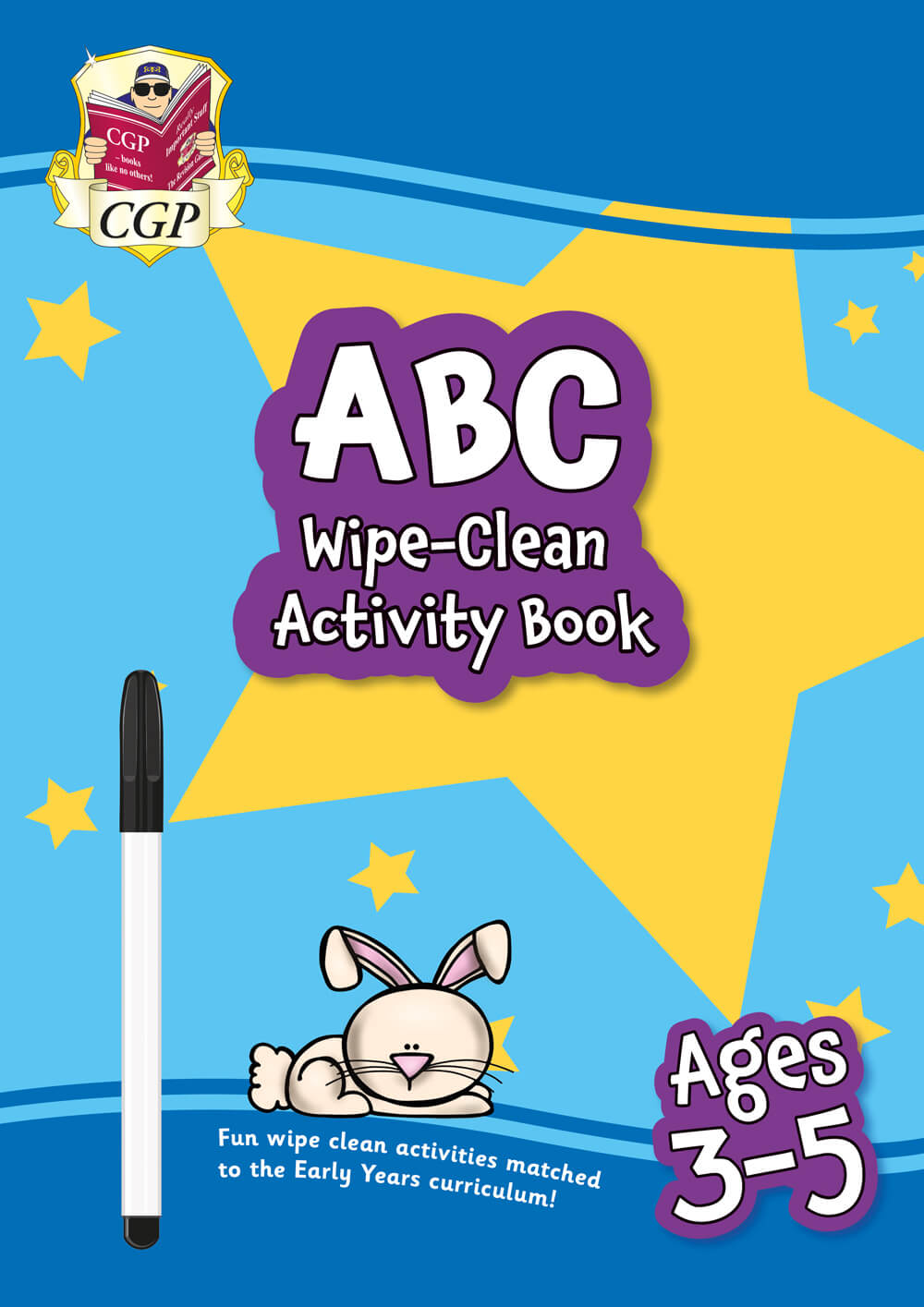 CGP New ABC Wipe-Clean Activity Book for Ages 3-5 (with pen)