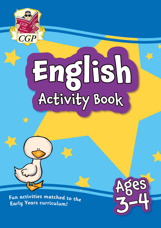 CGP English Activity Book for Ages 3-4 (Preschool)