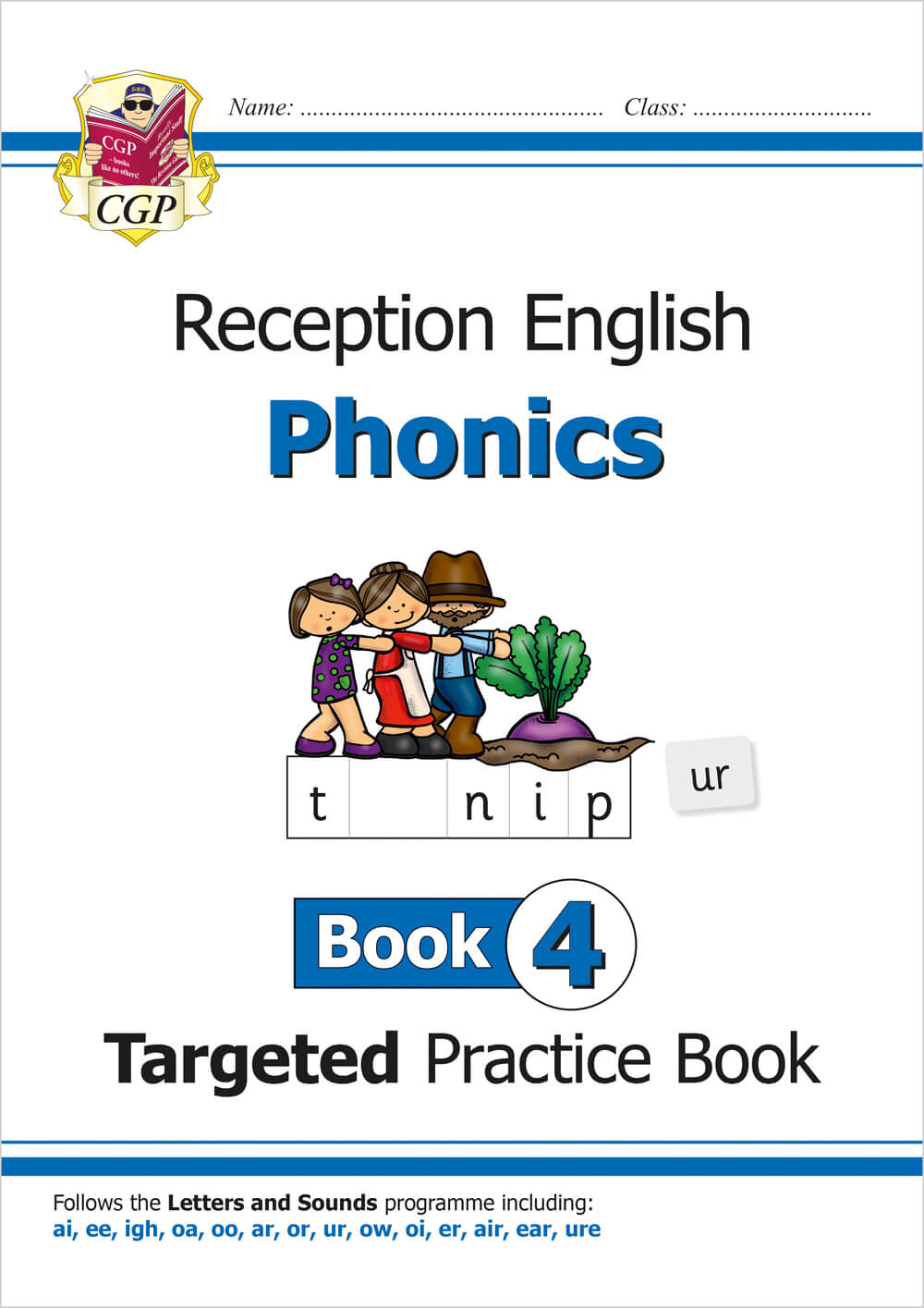 CGP Reception English Phonics Targeted Practice Book - Book 4