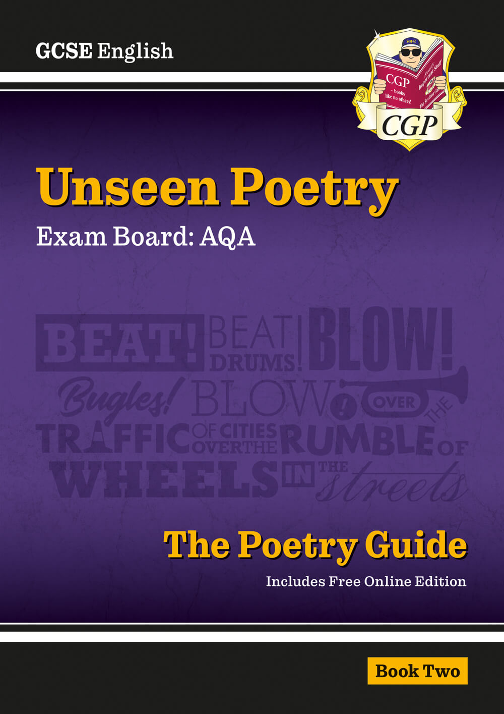 CGP GCSE English AQA Unseen Poetry Guide - Book 2 includes Online Edition