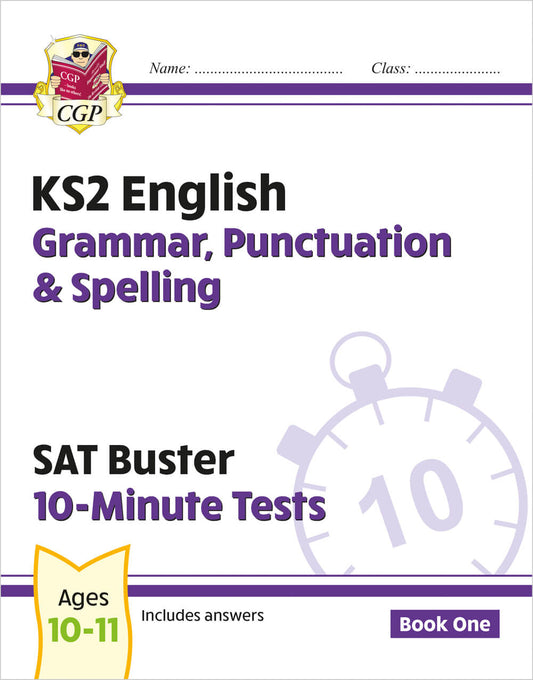 CGP, KS2 English SAT Buster 10-Minute Tests: Grammar, Punctuation & Spelling - Book 1 (for 2025)