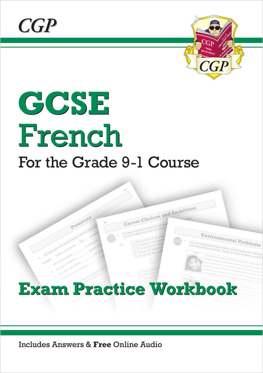 CGP GCSE French Exam Practice Workbook: includes Answers & Online Audio (For exams in 2025)