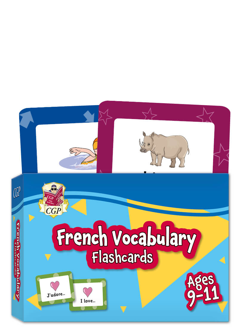 CGP, French Vocabulary Flashcards for Ages 9-11 (with Free Online Audio)
