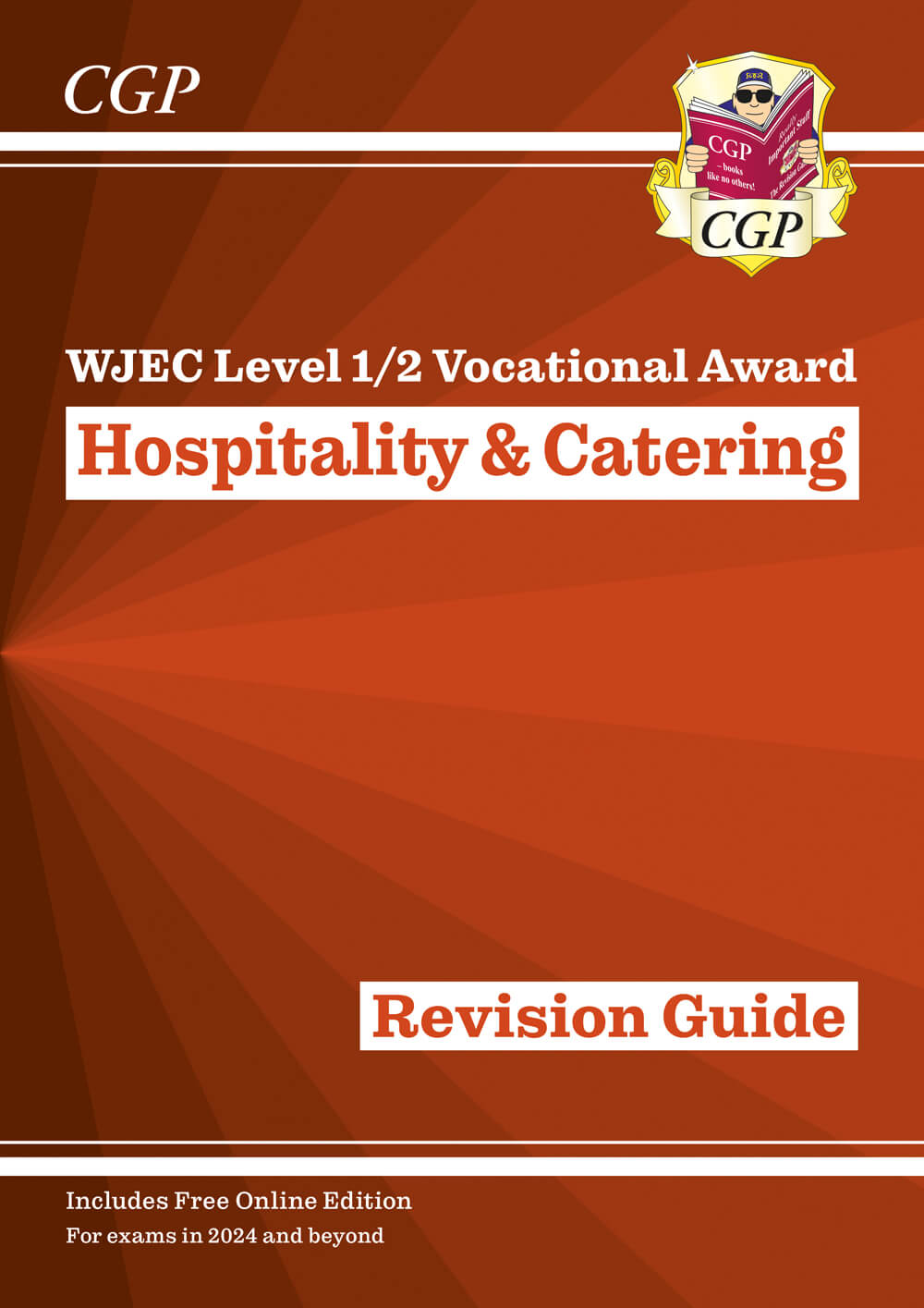 CGP New WJEC Level 1/2 Vocational Award in Hospitality & Catering: Revision Guide (with Online Edition)