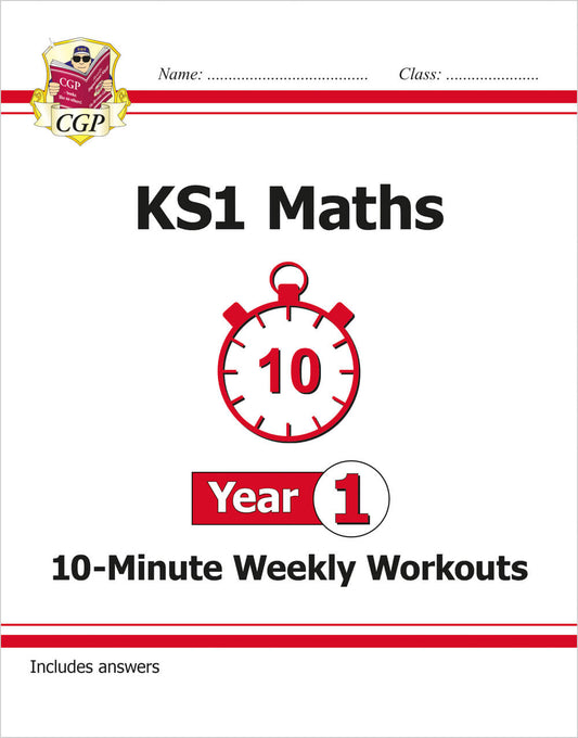 CGP, KS1 Year 1 Maths 10-Minute Weekly Workouts